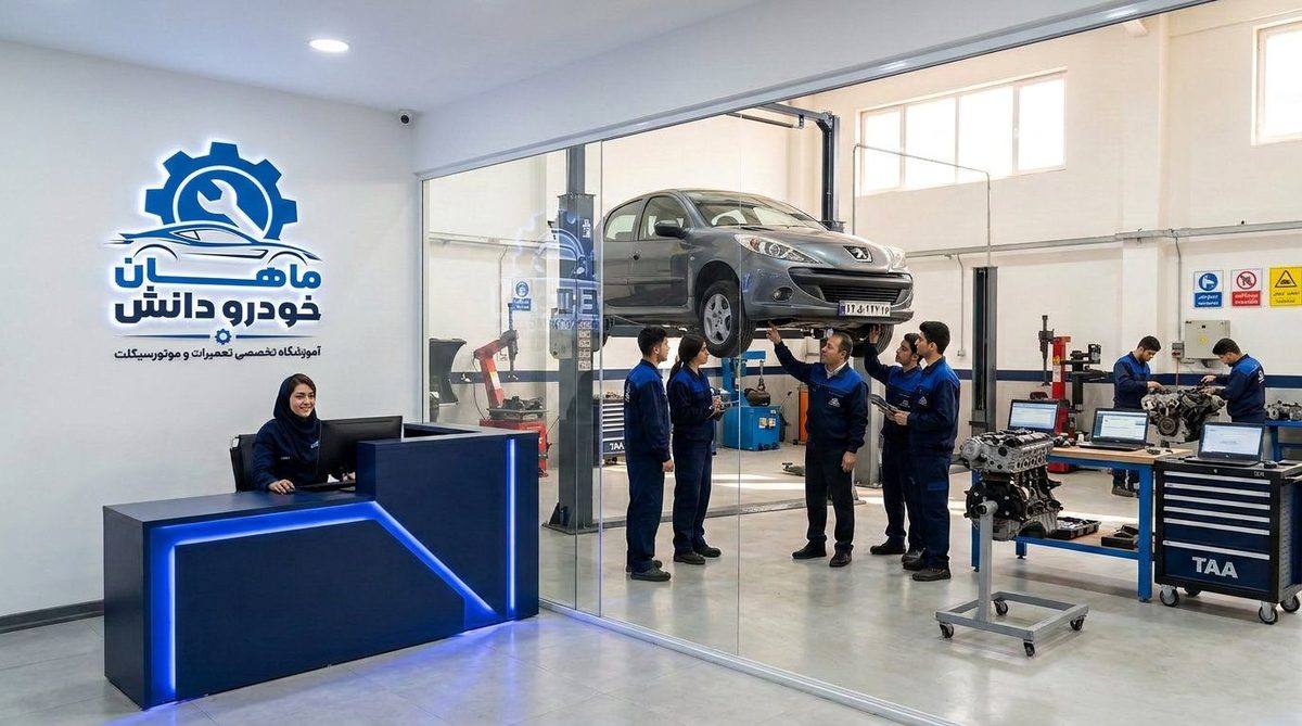دفتر و کارگاه آموزشی ماهان خودرو دانش